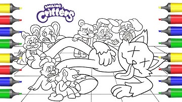 smiling critters 2d vs 3d / POPPY PLAYTIME new coloring book / NCS