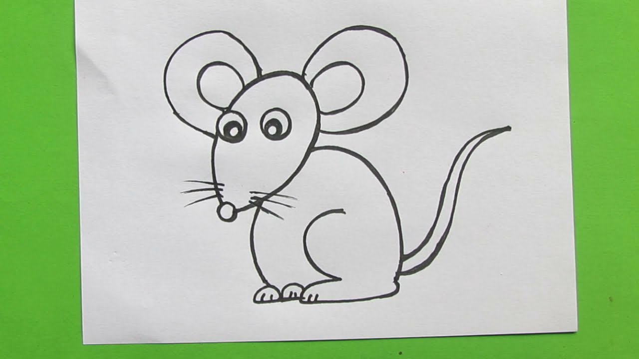 चूहा का चित्र बनाना बच्चों का खेल है | How To Draw Rat | Smart Kids Art -  YouTube