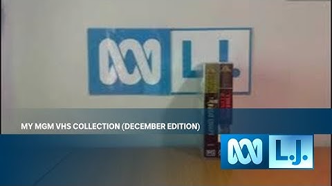 My MGM VHS Collection (December Edition)