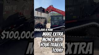 How to make side money with your Dump trailer delivering material #explore #reels #work #latino