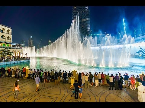 Музыкальный фонтан  Дубай ОАЭ. Dubai Fountain