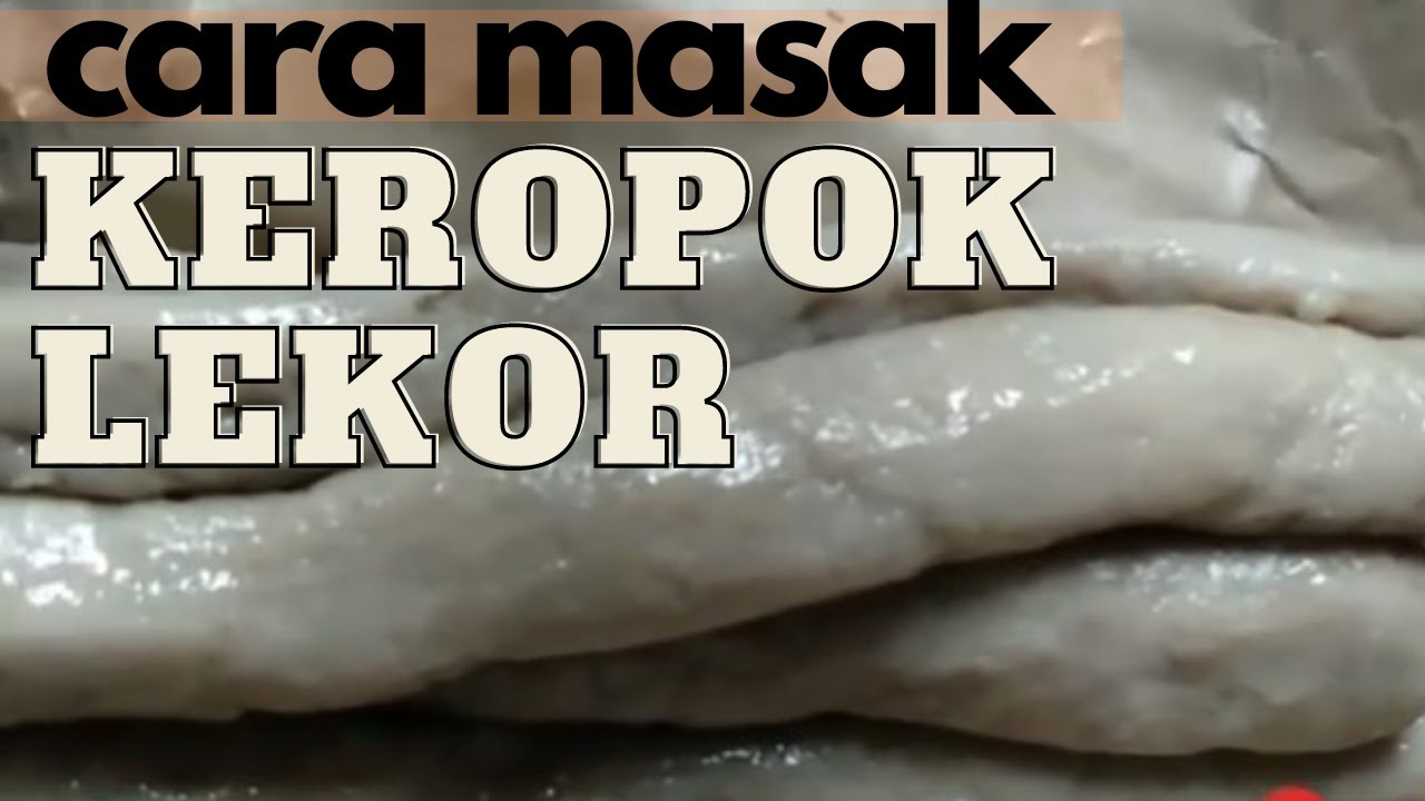 Cara Goreng Keropok Lekor Asli Terengganu Youtube