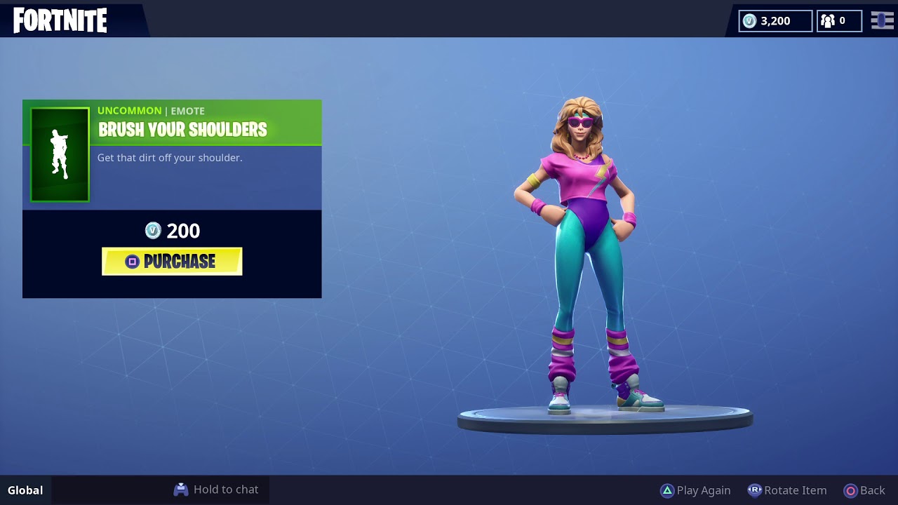 Fortnite Brush Your Shoulders Emote With Aerobic Assassin Youtube - fortnite brush your shoulders emote with aerobic assassin