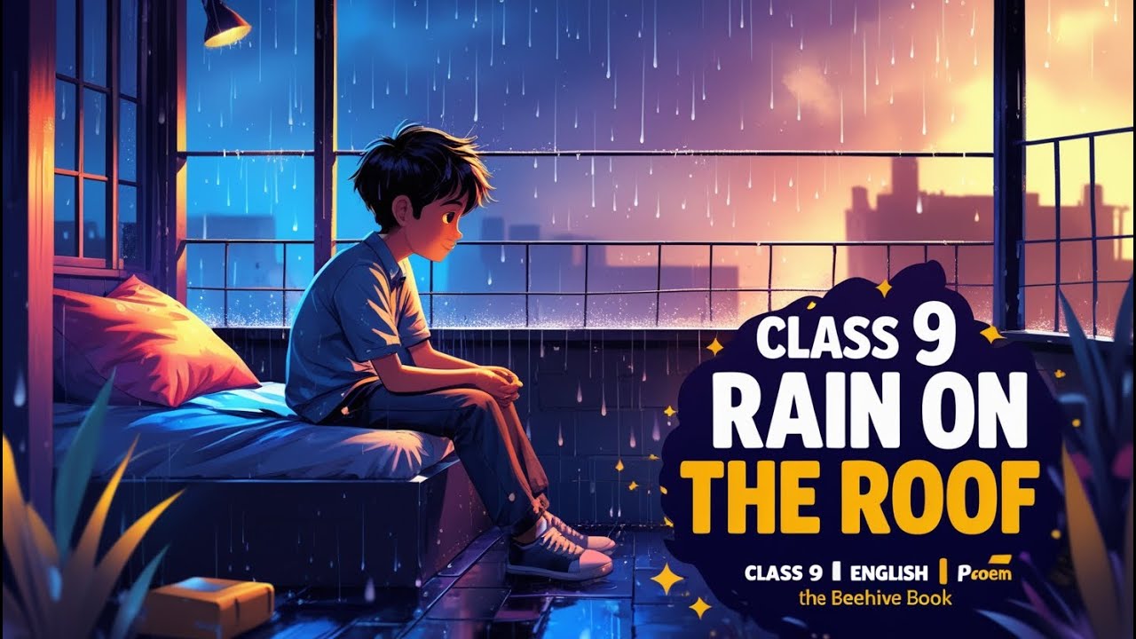 Rain On The Roof (Poem) | Class 9th English | Complete Explanation In Hindi | Coates Kinney