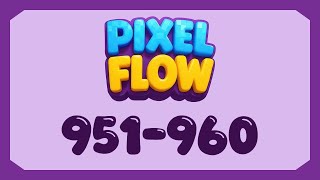 Pixel Flow   Level 951 to 960 #pixelflow #walkthrough