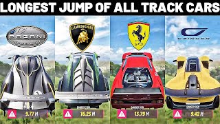 FORZA HORIZON 5 - WHICH EXTREME TRACK CARS COVERS THE LONGEST DISTANCE IN JUMP?? (LET'S FIND OUT)