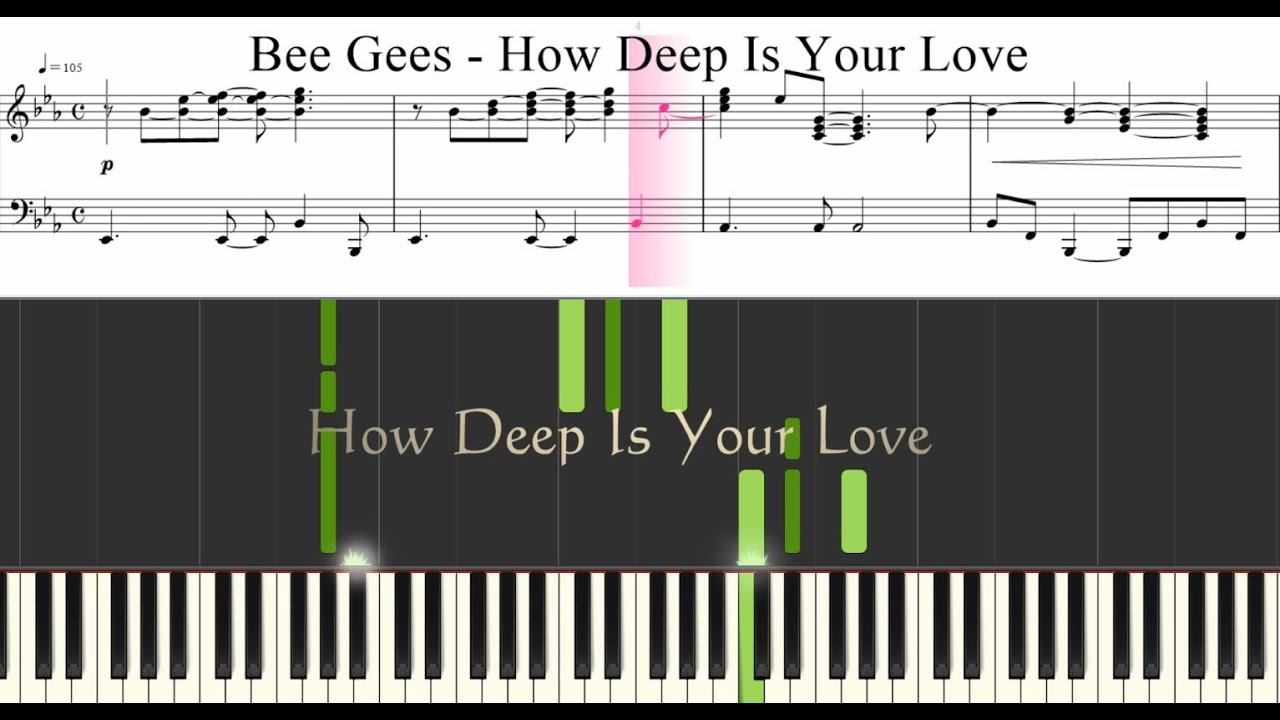 【Piano】How Deep Is Your Love愛はきらめきの中に（ビー・ジーズBee Gees）