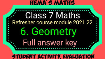 7th standard maths refresher course module chapter 6 answers