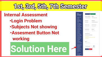 Du sol internal assessment subject not showing problem solution 1st, 3rd, 5th, 7th semester 2025