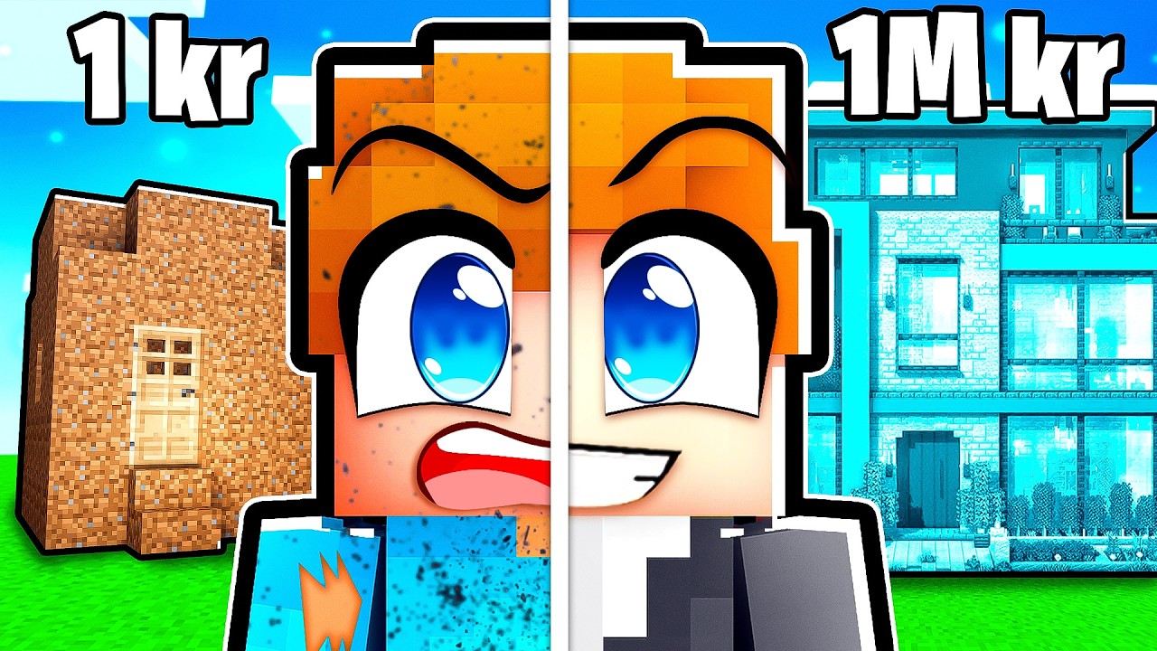 Uppgraderar Mitt Hus Från FATTIG Till RIK I Minecraft!