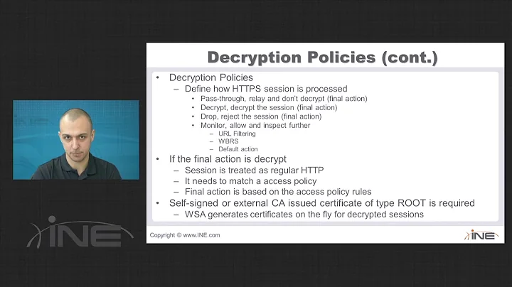 CCIE Security V4 - 61   WSA HTTPS Decryption Policies