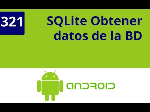 Capítulo 321 - SQLite obtener datos de la BD