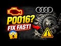 AUDI P0016 Code FIX FAST | Camshaft Crankshaft Timing Problem (DIY)