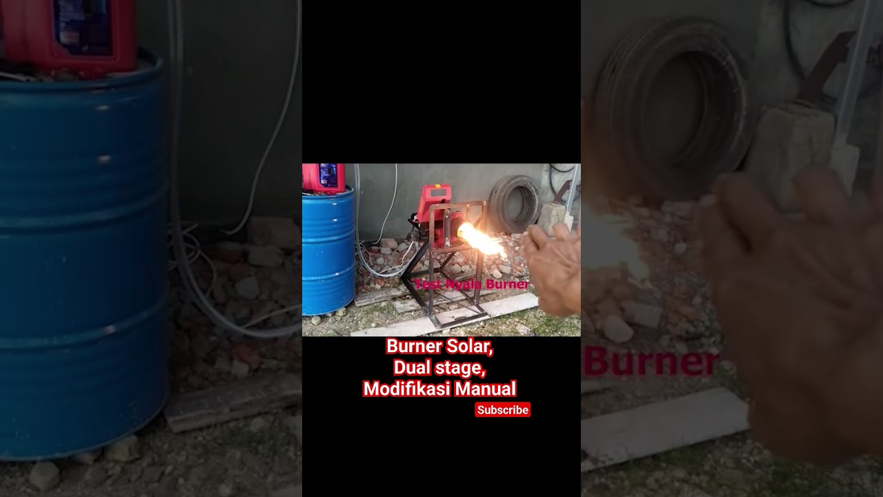Burner Solar Dual Stage, Burner Industri, Modifikasi Auto ke Manual