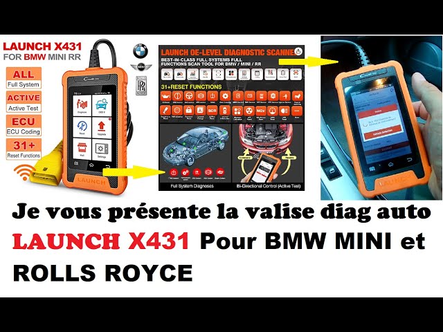 Presentation diagnostic box car LAUNCH X431 special BMW MINI and