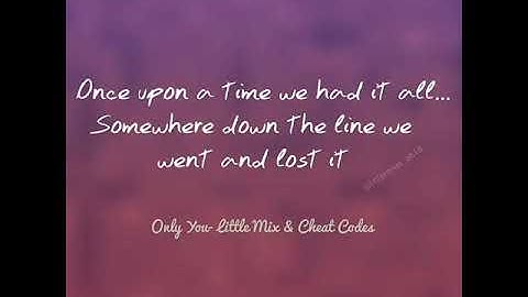 Cheat Codes & Little Mix - Only you (Wideboys Remix)