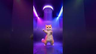 Bathroom Rave! This cat has better rhythm than I do.#DancingCat #ShowerVibes #FunnyVideo #AIVideo