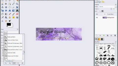 How to make a signature using Gimp.