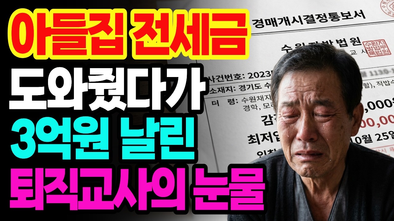 [노후 자금 사연] 평생 모은 3억 날린 60대 퇴직교사의 눈물.. 울면서 버팁니다.. | 노후사연 오디오북