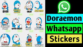 how to send Doraemon Stickers on whatsapp #whatsappstickers #doraemon #doraemonsticker #shorts screenshot 1