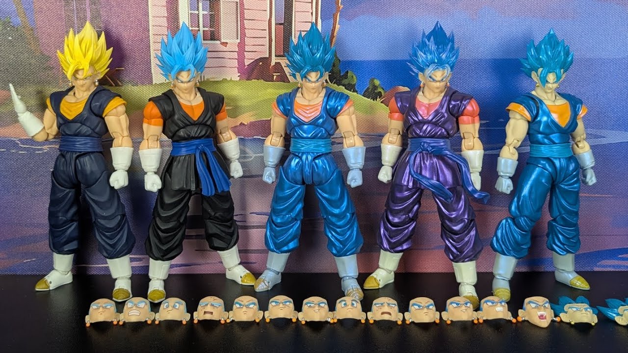YGMW 09A / OCToys Super Saiyan Blue Vegito EE Version Comparisons