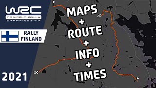 WRC Secto Rally Finland 2021: Maps : Route : Stage Info : Times