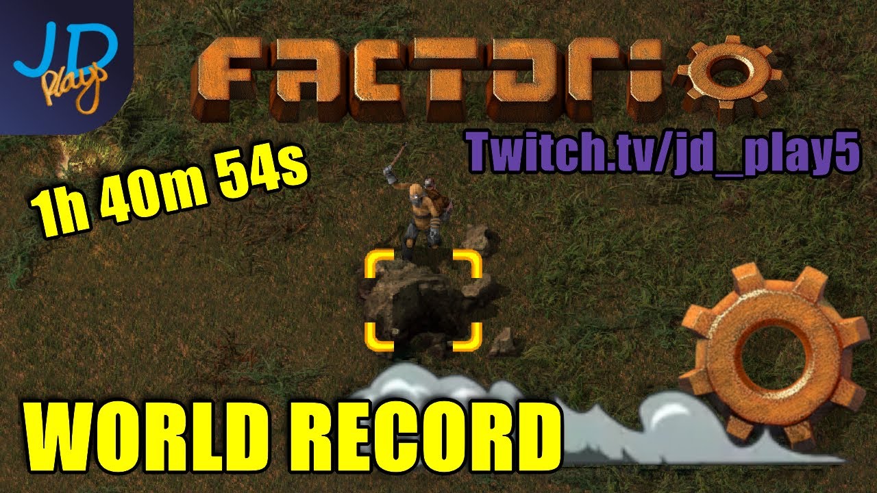 Factorio 1.0 ⚙️ WORLD RECORD! 1H 40M 54S ⚙️ NewGame+ MMP Speed run ...