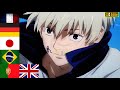 Jujutsukaisen  inumaki toge in 6 different languages