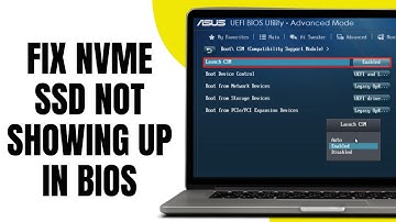 How To Fix NVME SSD Not Showing Up In BIOS