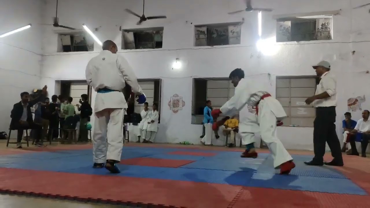 Sgfi aman -50 kg karate fight district karate temple 