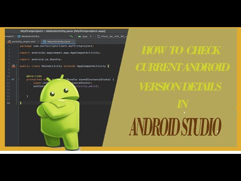 How to Check Android Version In Android Studio. - YouTube