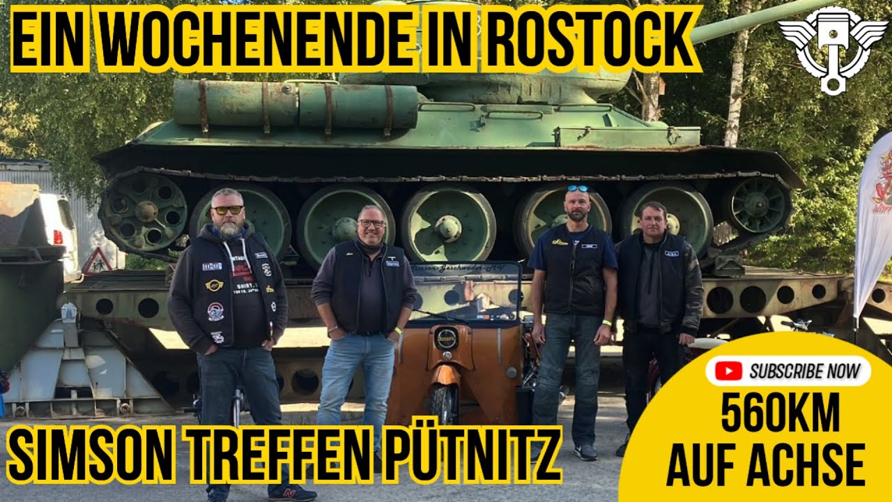 Simson Reise 560 Km zum Internationalen Ostzweirad-Treffen in Pütnitz 2024