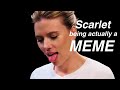 Scarlett Johansson being Meme Scarlett for 4 minutes and 32 seconds