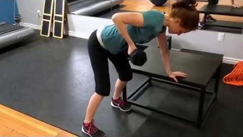 Dumbbell Single Arm Row at Breathe Fitness on Whyte