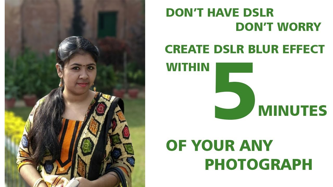 Dslr blur effect in photoshop