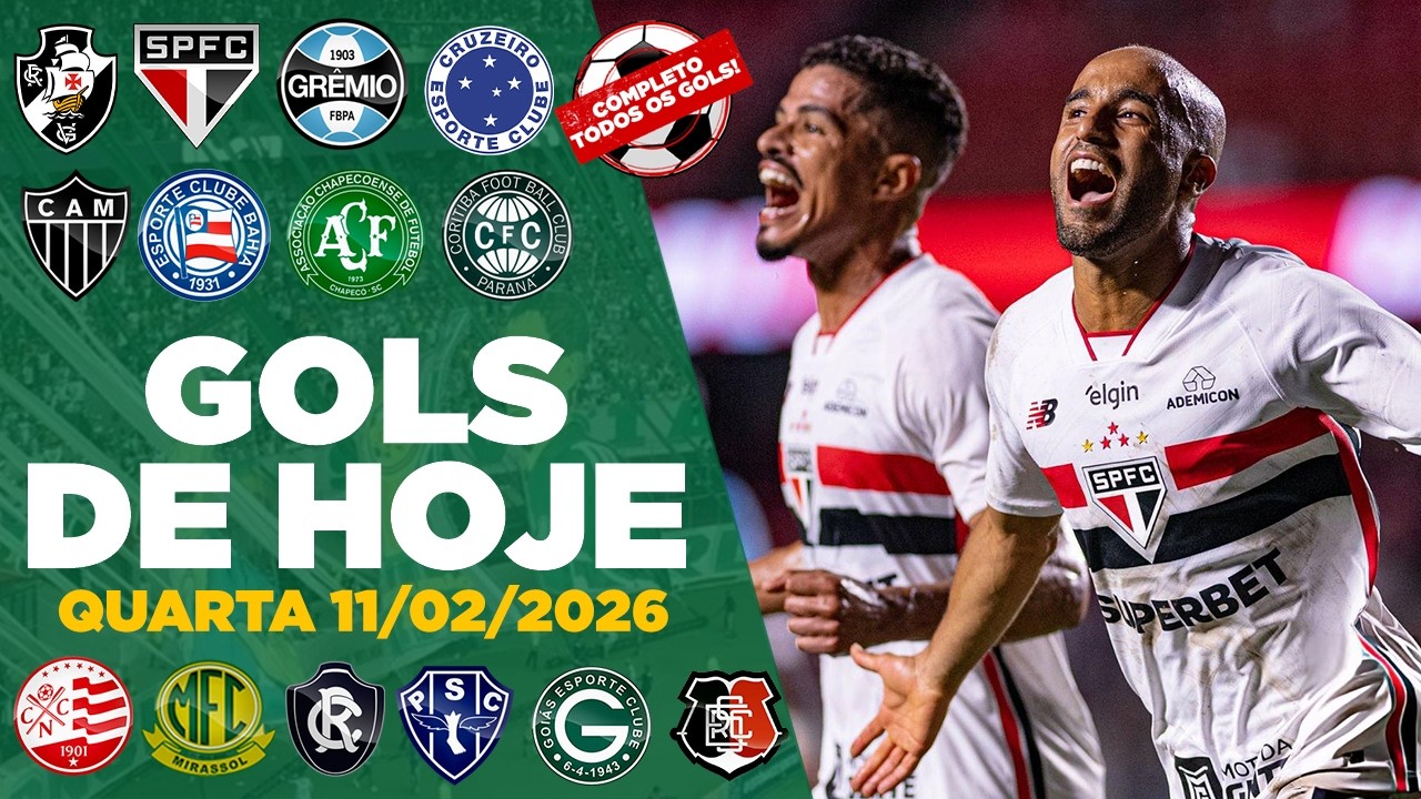 ⚽️ TODOS OS GOLS DESTA QUARTA 11/02/2026 GOLS DOS ESTADUAIS E BRASILEIRÃO, GOLS DA RODADA(COMPLETO)