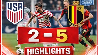USA 2-5 Belgium 😱 | Goal Fest! | International Friendly Highlights