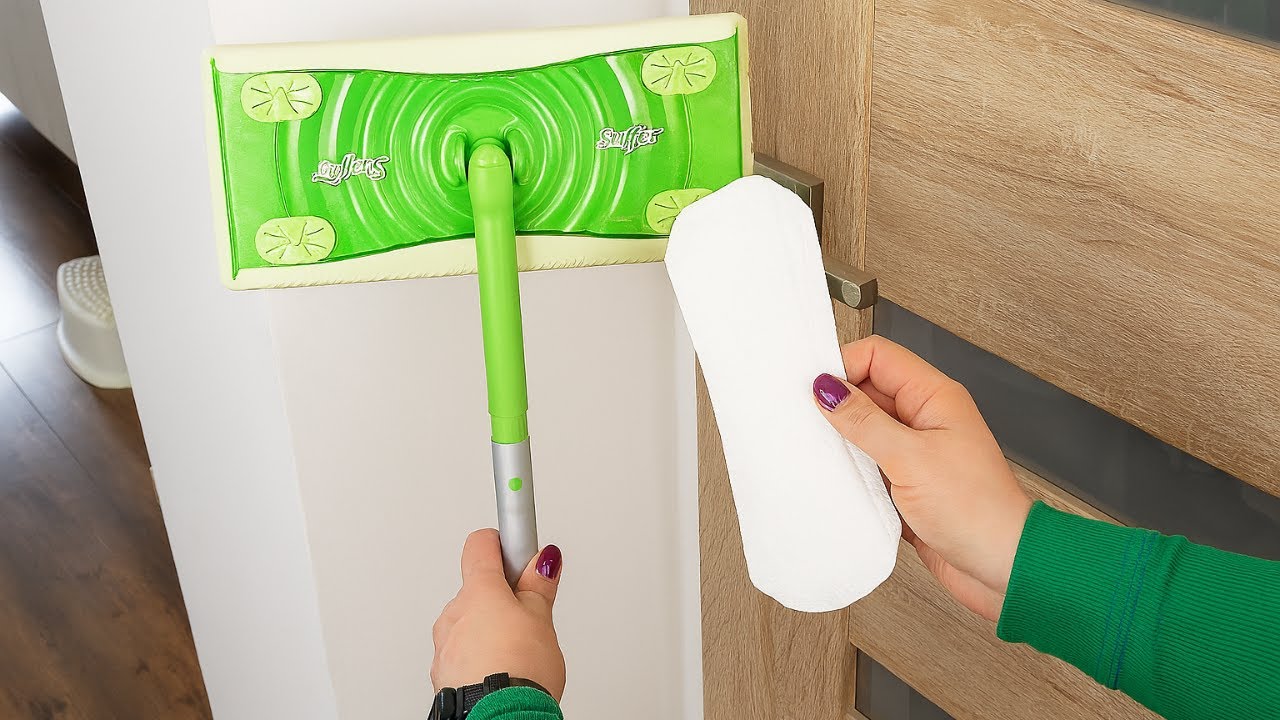 Stick this household item to your mop. Your home has never been this clean before