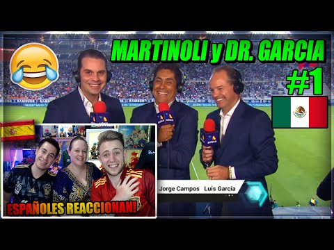🇪🇸ESPAÑOLES REACCIONAN a LOS MEJORES COMENTARIOS de MARTINOLI y DR GARCÍA #1 *nos morimos de risa*