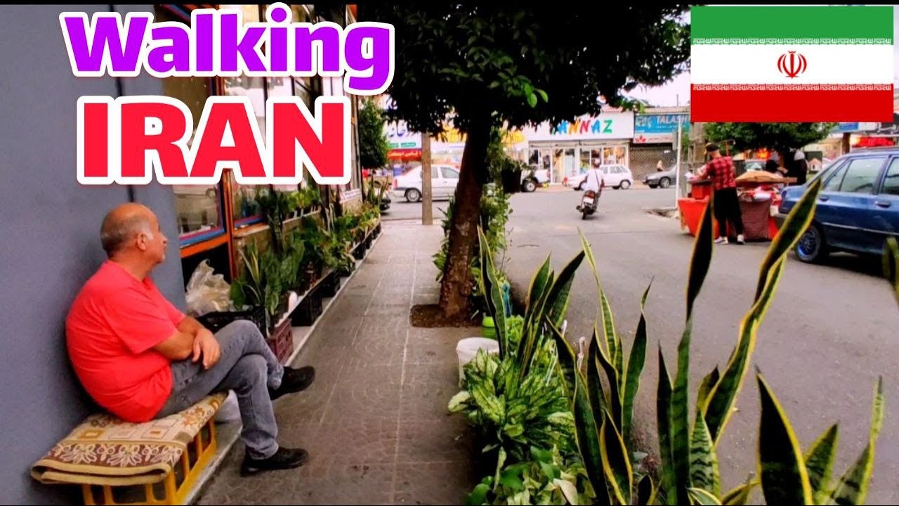 Walking tour | day walk in Rahnamaei street in ramsar | Iran 2022(part2)