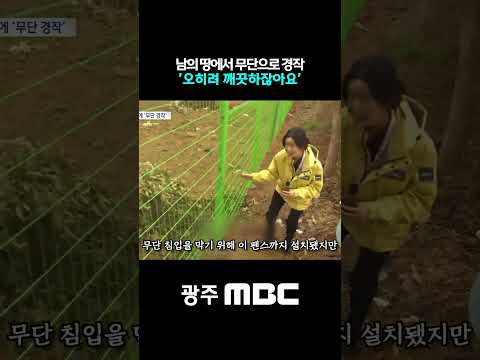 남의 땅에서 무단경작 "오히려 깨끗하잖아요"