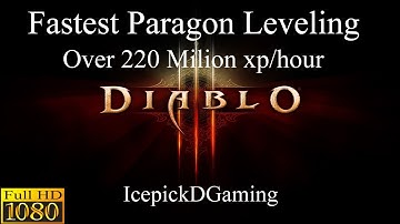 Diablo 3 PTR Fastest Paragon Leveling Patch 1.08 - PTR Insane XP/hour