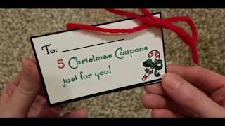 How To Make Christmas Coupons | DIY Coupons 🎄