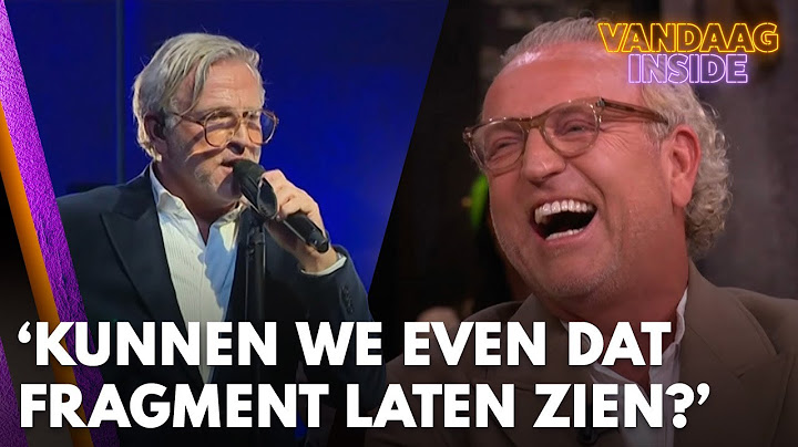 Gordon breekt het ijs bij Vandaag Inside: ‘Kunnen we héél even dat fragment laten zien?'