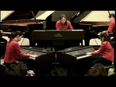 Khachaturian: Sabre Dance 5 pianos ensemble at MTA...