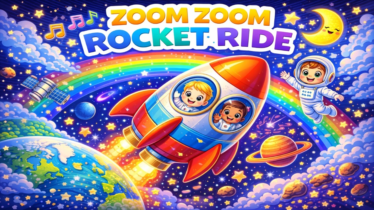 Zoom Zoom Rocket Ride: A 5-Minute Space Adventure Rhyme!