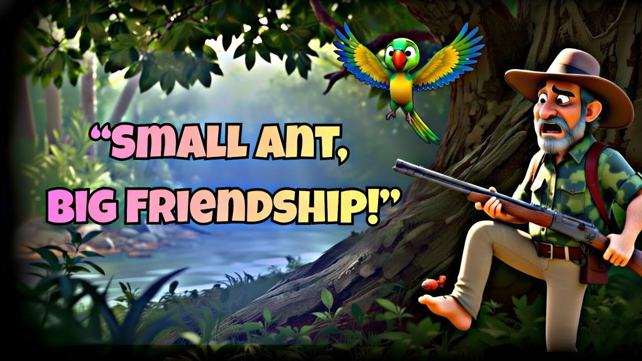 Ant and Parrot Story | True Friendship | Moral Story for Kids