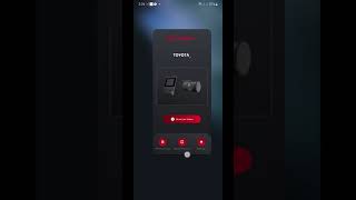 Yaris Cross dashcam app connection and settings screenshot 3