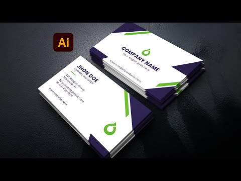 Flat Business Card Design in Adobe Illustrator
