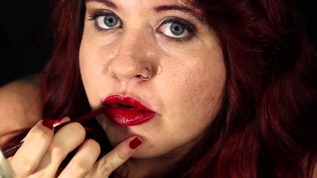 Lucky's First Lipstick Application Video YouTube